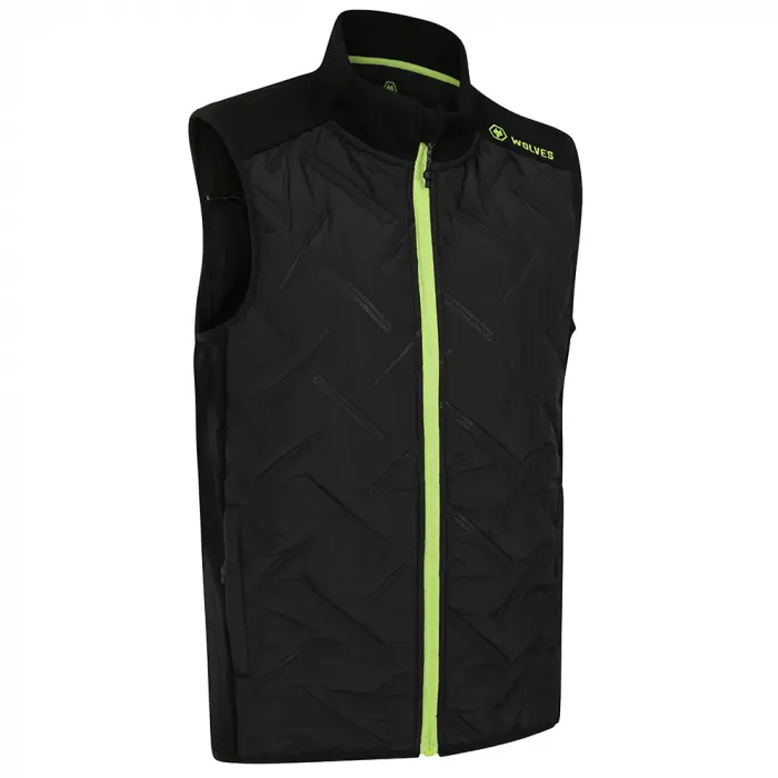 Wolverhampton Wanderers Fan Shop | Progression Hyrbid Gilet – Black/Green – Womens Collection Official Wolves Fan Gear